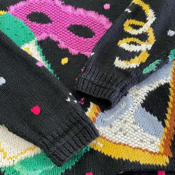 Vintage Hand Knit NYE Sweater - Picture 4 of 7